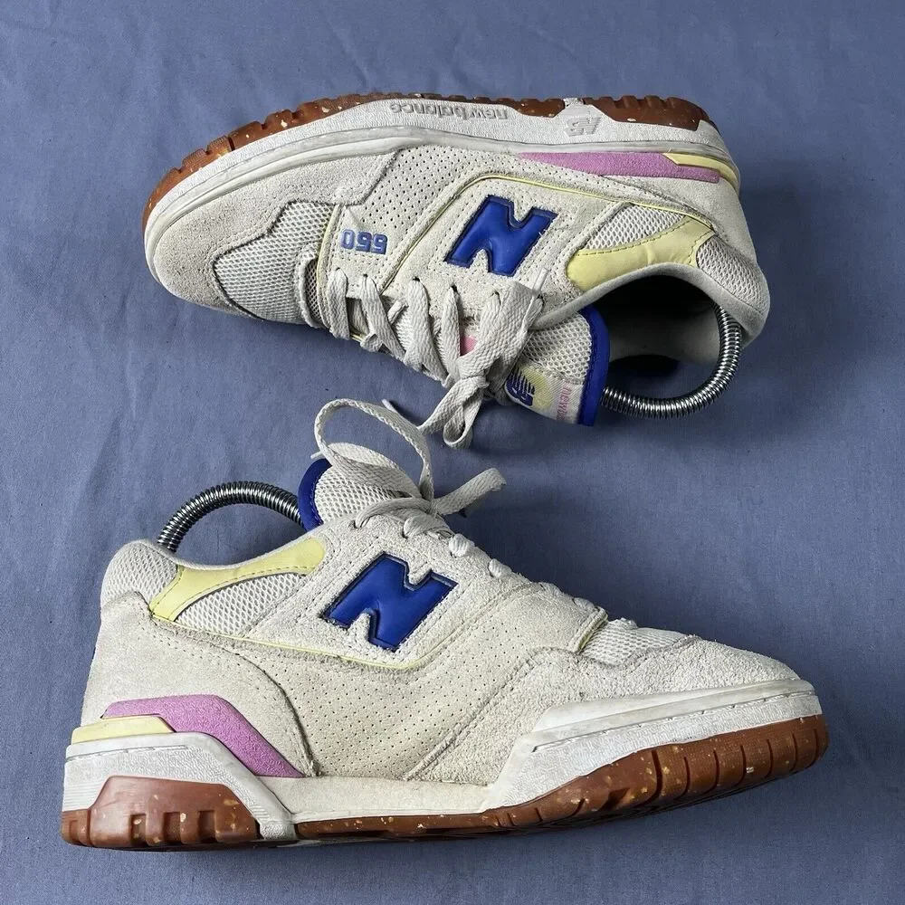 New Balance 550 Sea Salt Marine Blue Women’s Size 7.5 Athletic Sneakers BBw550DB